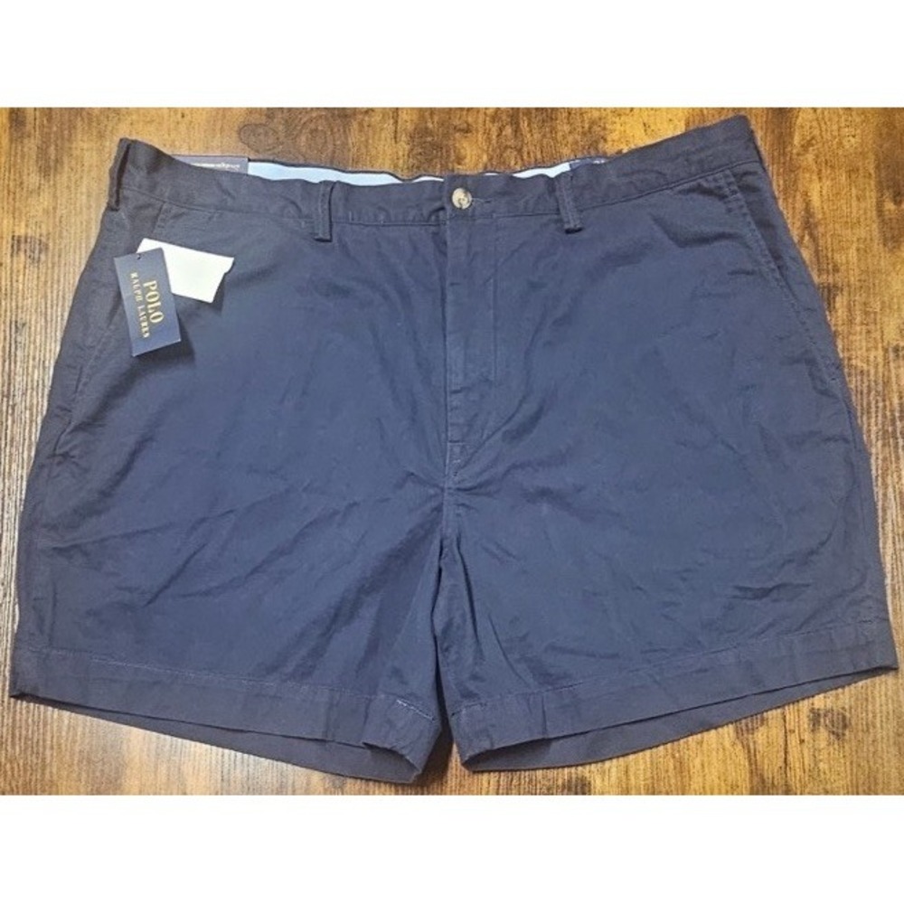 Polo Ralph Lauren Chino Short Stretch Twill Classic Fit Navy Blue Men's 42x6 NWT